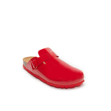 Load image into Gallery viewer, Red sabot clogs NOE made with eco-leather
