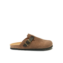 Load image into Gallery viewer, Beige sabot clogs NOE made with nubuck leather
