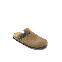 Load image into Gallery viewer, Beige sabot clogs NOE made with nubuck leather
