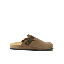 Load image into Gallery viewer, Beige sabot clogs NOE made with nubuck leather
