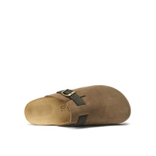 Load image into Gallery viewer, Beige sabot clogs NOE made with nubuck leather
