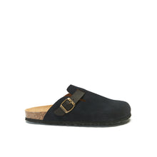 Charger l&#39;image dans la galerie, Navy sabot clogs NOE made with nubuck leather
