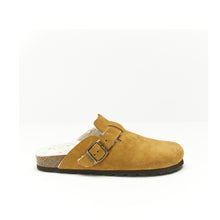 Load image into Gallery viewer, Brown sabot clogs NOE made with leather suede
