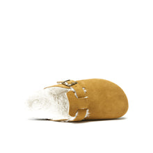 Carica l&#39;immagine nel visualizzatore di Gallery, Brown sabot clogs NOE made with leather suede
