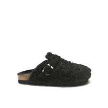 Carica l&#39;immagine nel visualizzatore di Gallery, Black sabot clogs NOE made with textile
