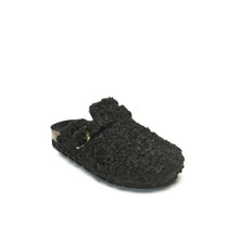 Carica l&#39;immagine nel visualizzatore di Gallery, Black sabot clogs NOE made with textile
