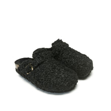 Carica l&#39;immagine nel visualizzatore di Gallery, Black sabot clogs NOE made with textile
