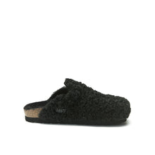 Carica l&#39;immagine nel visualizzatore di Gallery, Black sabot clogs NOE made with textile
