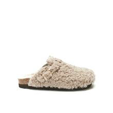 Load image into Gallery viewer, Taupe sabot clogs NOE made with textile
