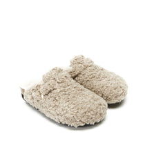 Carica l&#39;immagine nel visualizzatore di Gallery, Taupe sabot clogs NOE made with textile
