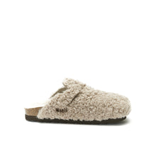 Carica l&#39;immagine nel visualizzatore di Gallery, Taupe sabot clogs NOE made with textile
