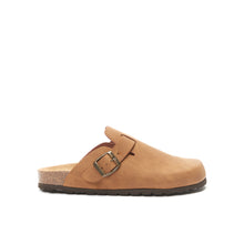 Load image into Gallery viewer, Cognac Brown sabot clogs NOE made with eco-leather
