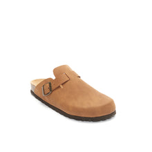 Load image into Gallery viewer, Cognac Brown sabot clogs NOE made with eco-leather
