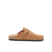 Load image into Gallery viewer, Cognac Brown sabot clogs NOE made with eco-leather
