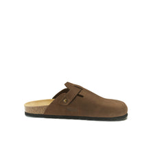 Carica l&#39;immagine nel visualizzatore di Gallery, Brown sabot clogs NOE made with nubuck leather
