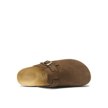 Carica l&#39;immagine nel visualizzatore di Gallery, Brown sabot clogs NOE made with nubuck leather
