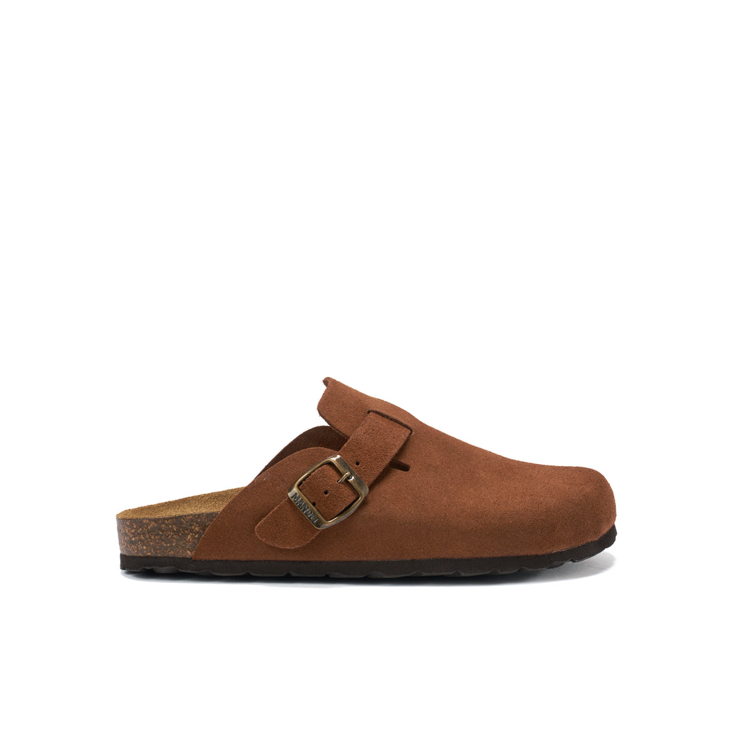 Chestnuts sabot clogs NOE made with suede leather