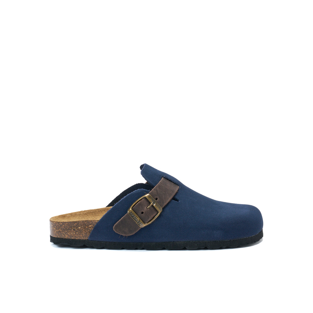 Jeans sabot clogs NOE made with suede leather