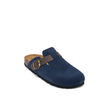 Carica l&#39;immagine nel visualizzatore di Gallery, Jeans sabot clogs NOE made with suede leather
