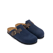 Carica l&#39;immagine nel visualizzatore di Gallery, Jeans sabot clogs NOE made with suede leather
