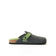 Carica l&#39;immagine nel visualizzatore di Gallery, Grey sabot clogs NOE made with felt
