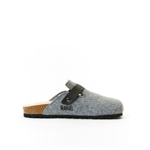 Carica l&#39;immagine nel visualizzatore di Gallery, Grey sabot clogs NOE made with felt
