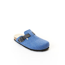 Carica l&#39;immagine nel visualizzatore di Gallery, Navy sabot clogs NOE made with felt
