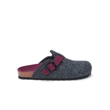 Carica l&#39;immagine nel visualizzatore di Gallery, Grey sabot clogs NOE made with felt
