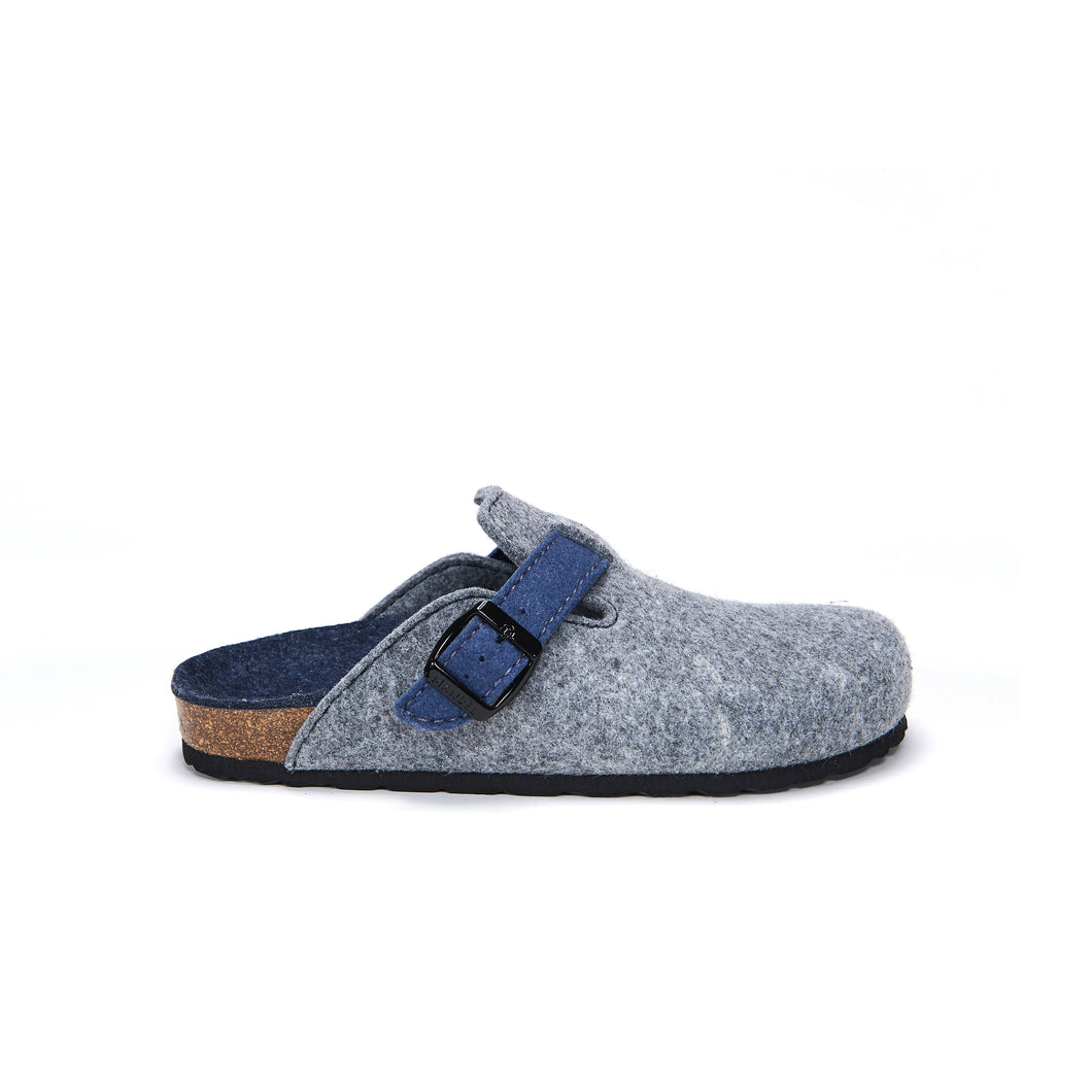 Grey sabot clogs NOE made with felt