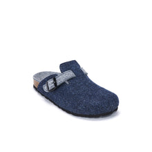 Carica l&#39;immagine nel visualizzatore di Gallery, Navy sabot clogs NOE made with felt
