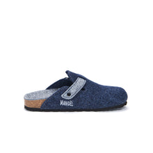 Carica l&#39;immagine nel visualizzatore di Gallery, Navy sabot clogs NOE made with felt
