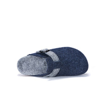 Carica l&#39;immagine nel visualizzatore di Gallery, Navy sabot clogs NOE made with felt
