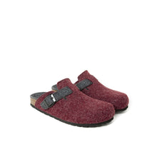 Load image into Gallery viewer, Bordeaux sabot clogs NOE made with felt
