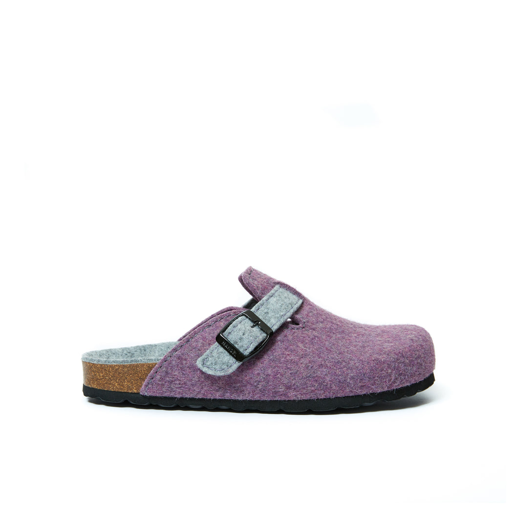 Purple sabot clogs NOE made with felt