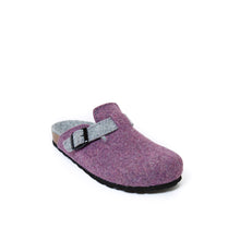 Load image into Gallery viewer, Purple sabot clogs NOE made with felt
