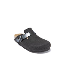 Carica l&#39;immagine nel visualizzatore di Gallery, Black sabot clogs NOE made with felt
