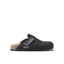 Carica l&#39;immagine nel visualizzatore di Gallery, Black sabot clogs NOE made with felt
