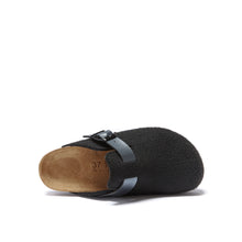 Carica l&#39;immagine nel visualizzatore di Gallery, Black sabot clogs NOE made with felt
