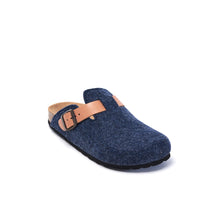 Carica l&#39;immagine nel visualizzatore di Gallery, Navy sabot clogs NOE made with felt
