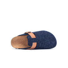 Carica l&#39;immagine nel visualizzatore di Gallery, Navy sabot clogs NOE made with felt
