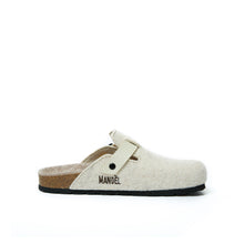 Carica l&#39;immagine nel visualizzatore di Gallery, Cream sabot clogs NOE made with felt
