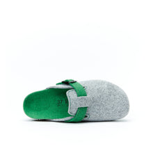 Load image into Gallery viewer, Grey sabot clogs NOE made with felt
