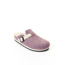 Load image into Gallery viewer, Purple sabot clogs NOE made with felt
