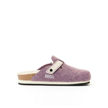 Load image into Gallery viewer, Purple sabot clogs NOE made with felt
