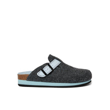 Load image into Gallery viewer, Grey sabot clogs NOE made with felt
