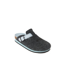 Load image into Gallery viewer, Grey sabot clogs NOE made with felt
