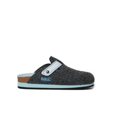 Carica l&#39;immagine nel visualizzatore di Gallery, Grey sabot clogs NOE made with felt
