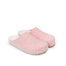 Load image into Gallery viewer, Pink sabot clogs ANGEL made with felt
