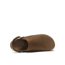 Charger l&#39;image dans la galerie, Dark Brown sabot clogs ADAM made with nubuck leather
