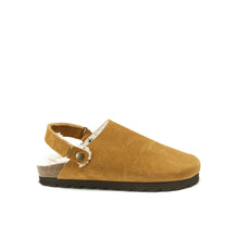 Load image into Gallery viewer, Brown sabot clogs ADAM made with leather suede
